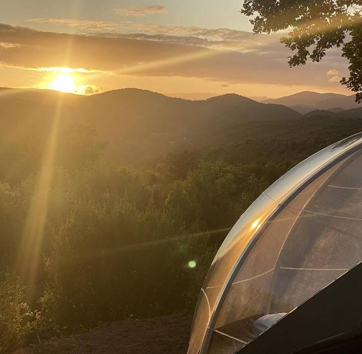 Gîte pour 4 personnes, avec vue et jardin à La Tour-sur-Orb