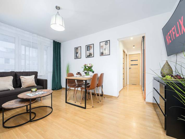 Ferienwohnung für 5 Personen, mit Balkon/Terrasse und Terrasse in Warschau