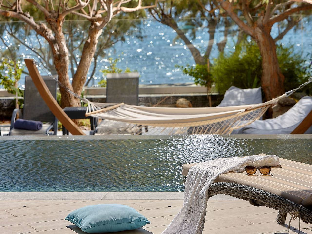 Ferienvilla "Jupiter Views" mit Infinity Pool in Koutsouras, Lasithi