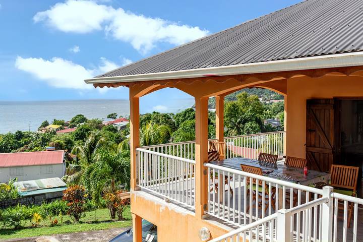 Charming house with sea and mountain views in Trois-Rivières in Trois-Rivières, Guadeloupe (Caribbean)
