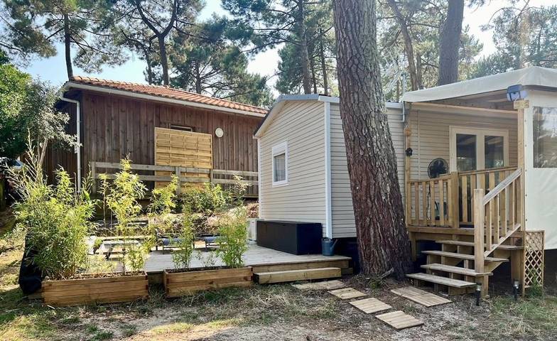 Camping pour 8 personnes, avec piscine et sauna ainsi que vue et terrasse au Cap Ferret - 3