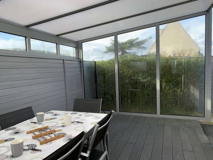 Casa con Wifi, veranda a 320m del mar en Tregastel in Trégastel, Costa de granito rosa