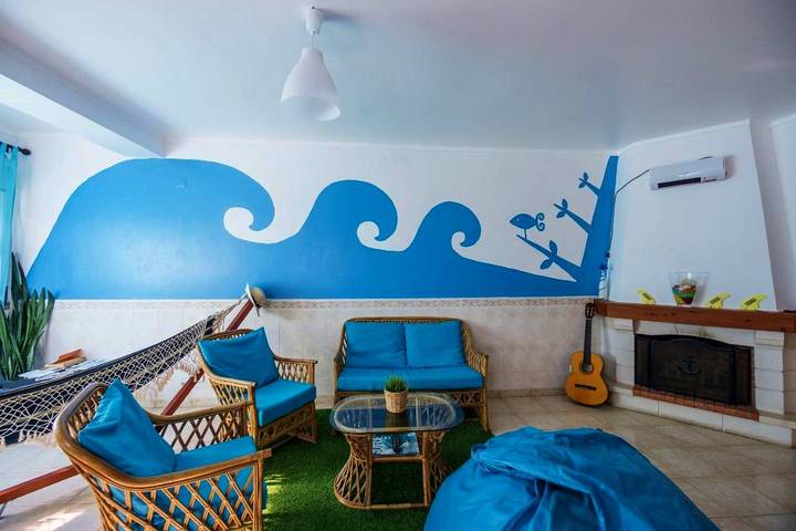Hostel para 2 pessoas, com Jardim e Vista em Baleal
