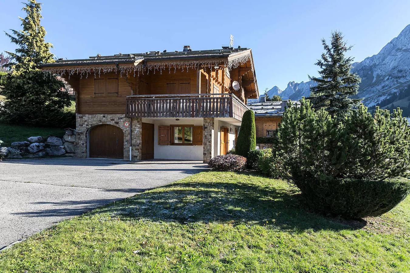 Apartamento entero, Chalet tierra con terraza sur, en pistas de esquí de fondo in Lac des Confins, La Clusaz
