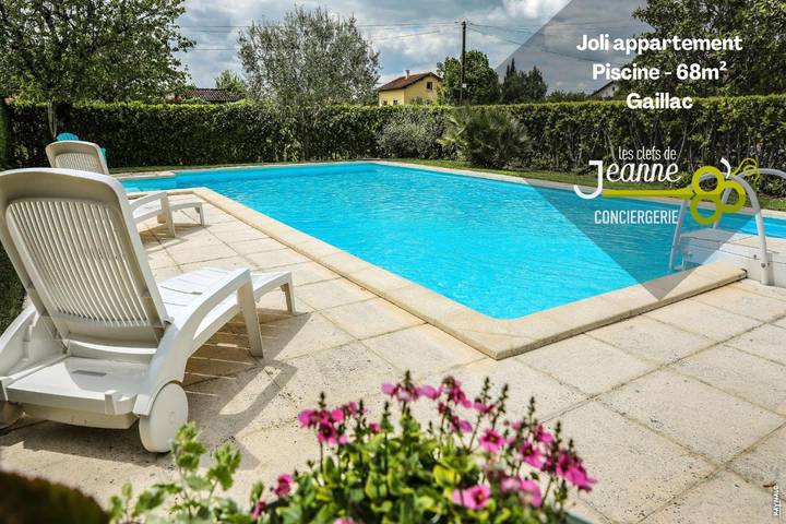 Appartement de vacances pour 5 personnes, avec Piscine à Gaillac