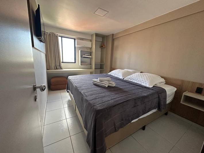 Casas e apartamentos de temporada para 3 pessoas, com vista e piscina e ainda terraço em Brisamar