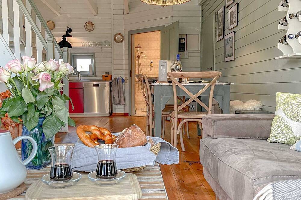 Traumhaff®Romance of the boatswains with fireplace, private Nordicspa, fireplace in Rieth am See, Luckow
