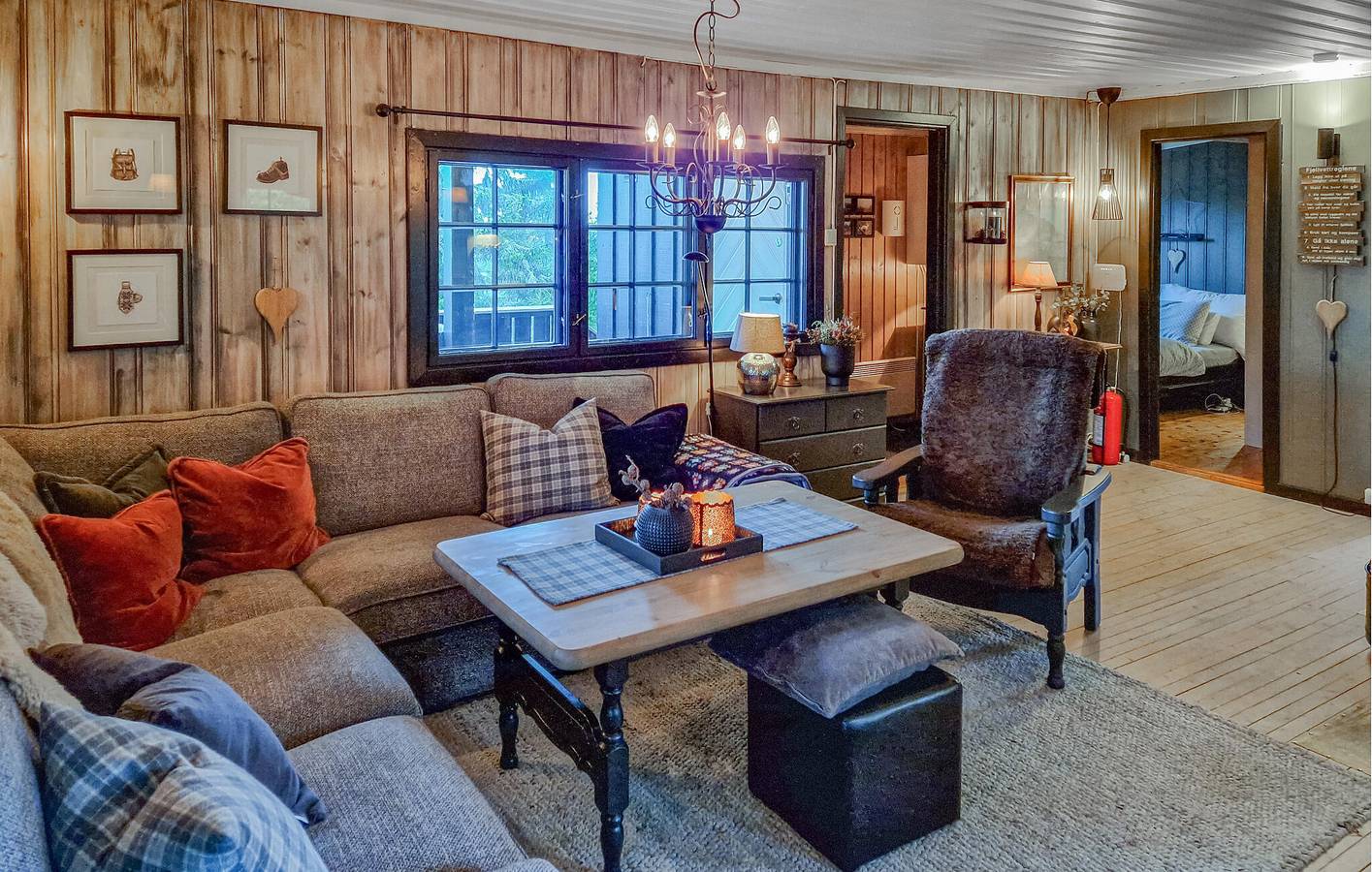 Feriehus for 6 personer med terrasse in Sjusjoen, Ringsaker 