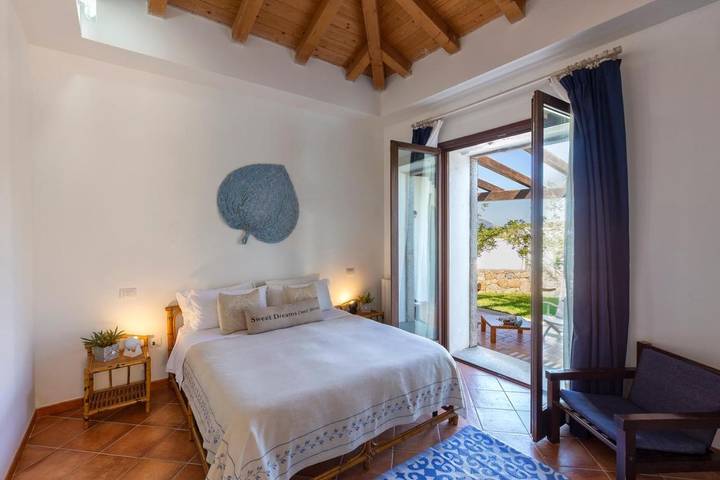 Ferienwohnung für 4 Personen, mit Garten und Terrasse sowie Ausblick