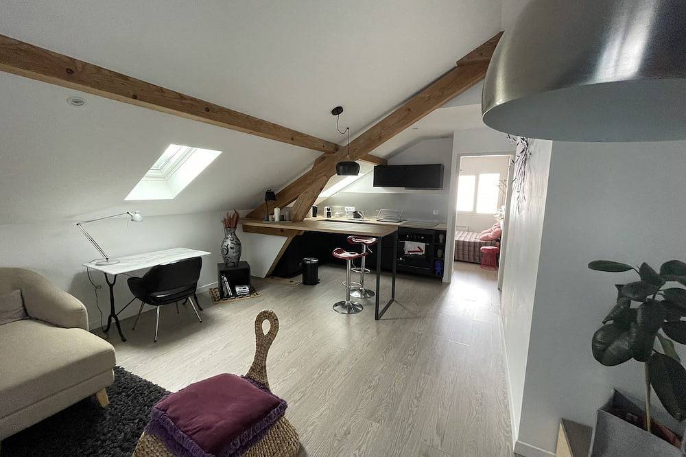Apartamento entero, F1 de 50 m2 hecho de nuevo, tiene nueve colores tranquilos y cómodos. in Cran-Gevrier, Región de Annecy