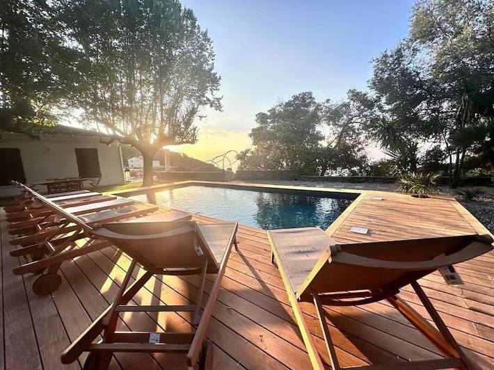 Villa pour 10 personnes, avec piscine ainsi que vue et jardin à Bastia