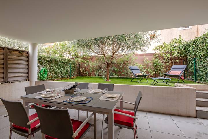 Appartamento intero, Appartamento vacanze per 6 persone con giardino in Saint-Raphael Varo, Costa mediterranea (Francia)