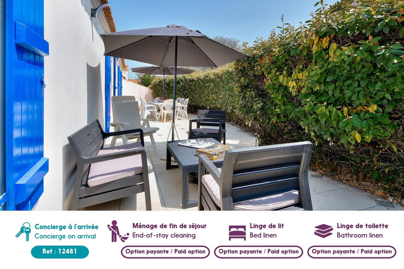 300 m du port - Jardin - Maison pour 6 in l'Herbaudière, Noirmoutier-en-l'Île
