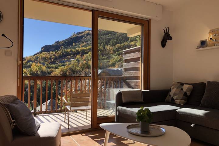 Appartement de vacances pour 4 personnes, avec balcon, adapté aux familles dans Serre Chevalier