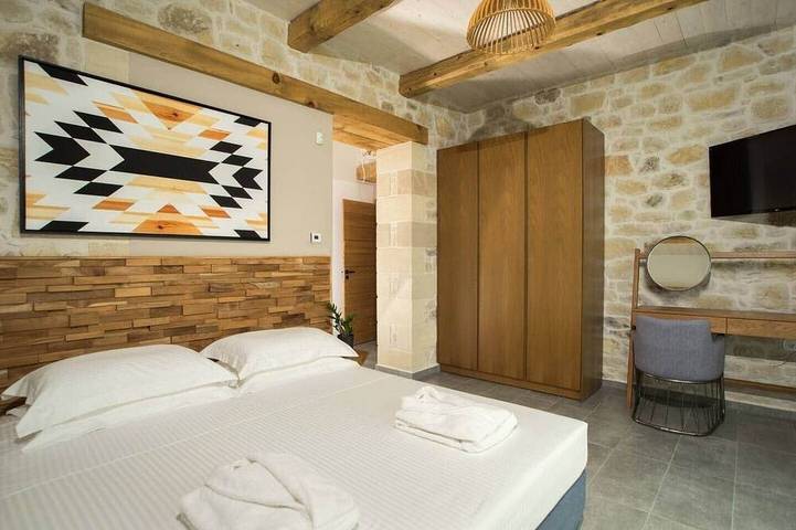 Location de vacances pour 6 personnes, avec jacuzzi ainsi que sauna et balcon dans Falasarna - 2