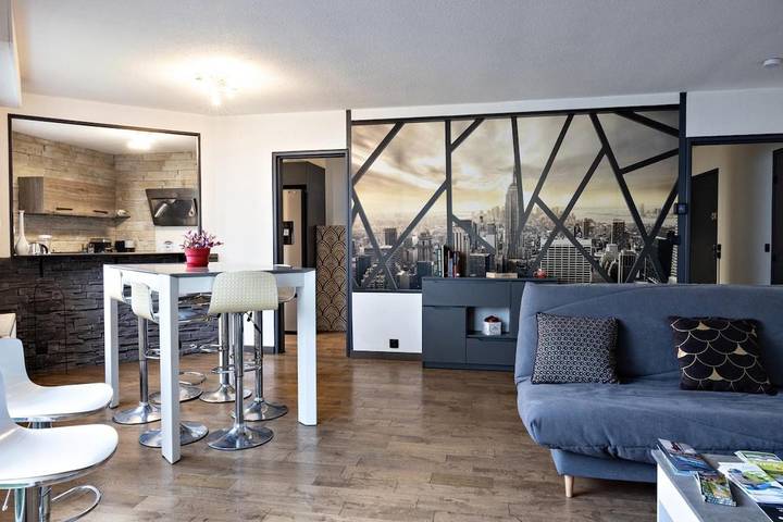 Appartement de vacances pour 8 personnes, avec Balcon et Jacuzzi
