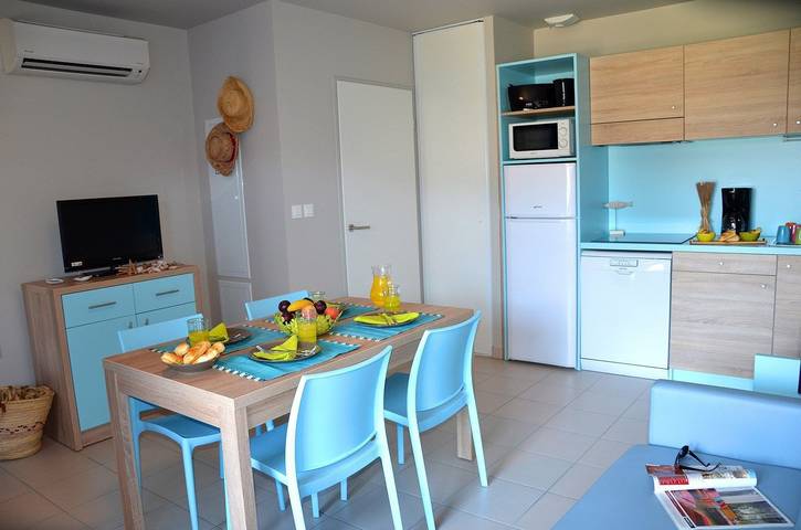 Ferienwohnung für 6 Personen, mit Balkon und Pool sowie Sauna, mit Haustier in Marseillan