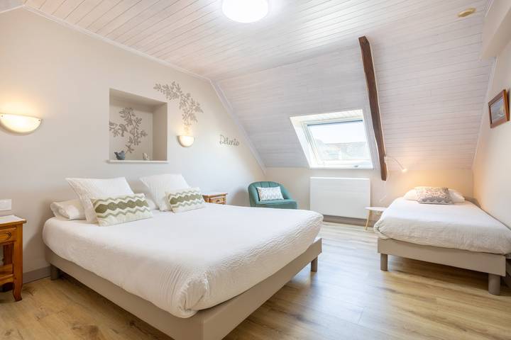 Chambre d’hôte pour 3 personnes, avec jardin dans le Finistère
