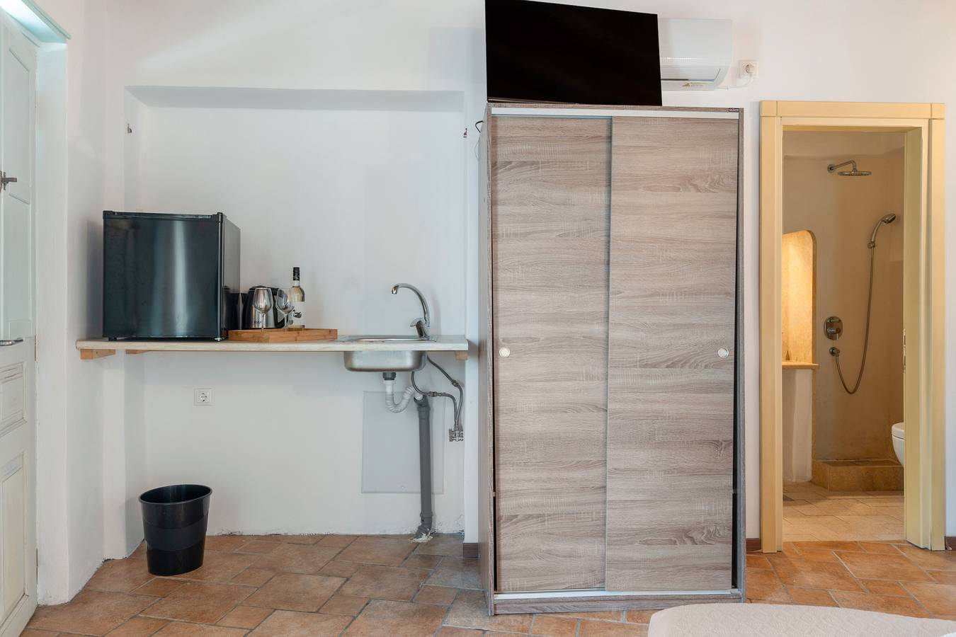 Room 'Double  Sea View  No 5' with Sea View, Wi-Fi and Air Conditioning in Skala (Patmos), Dodekanesane