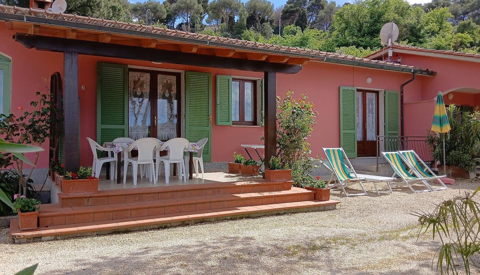 Appartement de vacances entier, Villa Giuliana, appartement de trois pièces 6/7 Ptl. in Capoliveri, Ile d'Elbe