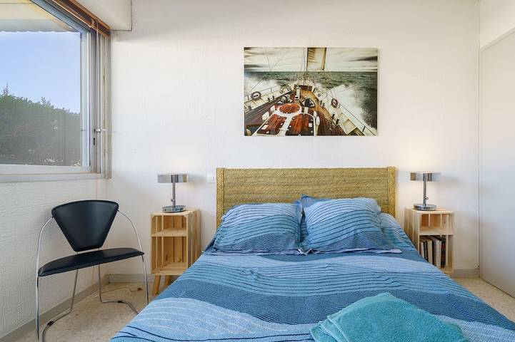 Ganze Wohnung, Appart T3 für 6 Personen Drc, direkt am Meer mit direktem Zugang zum Strand Privat in Carnon-Plage, Mauguio
