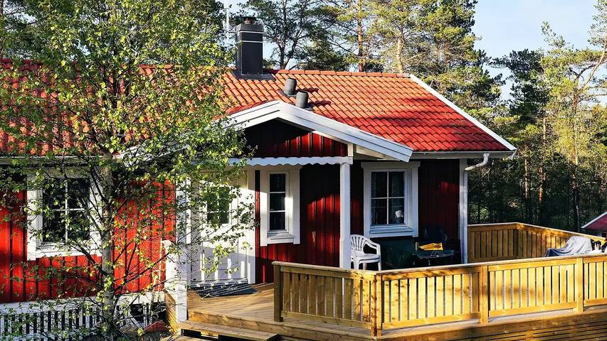 Ferienhaus für 6 Personen, mit Balkon in Tanum