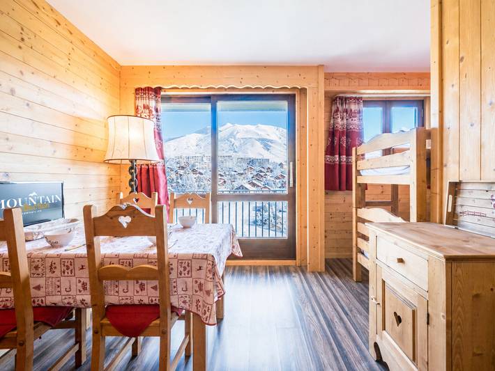 Gîte pour 4 personnes, avec Balcon dans Office De Tourisme La Toussuire