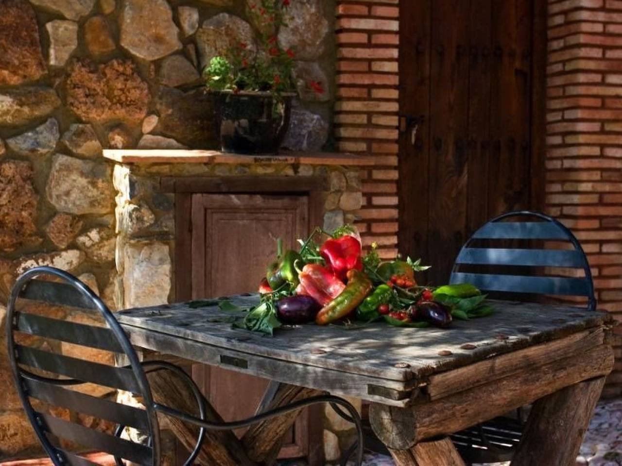 Schönes Steinhaus El Buho in Alájar, Sierra de Aracena y Picos de Aroche