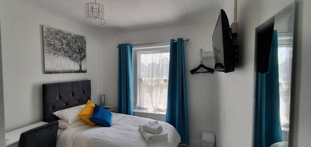 B&B für 4 Personen, mit Ausblick in England