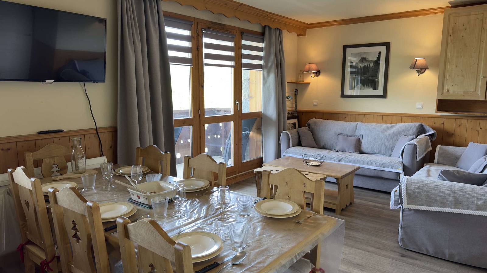 Appartement de vacances entier, La Valériane 18 - Appartement offrant une vue magnifique sur la vallée in Valmorel, Les Avanchers-Valmorel