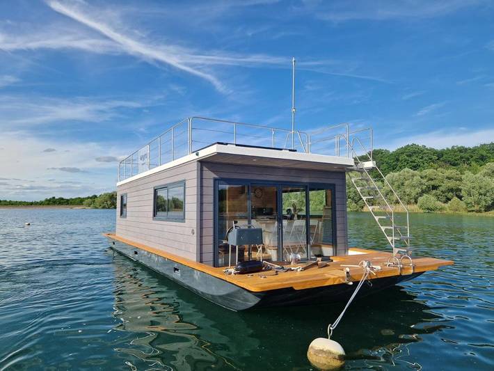 Bateau pour 6 personnes, avec Terrasse ainsi que Vue sur le lac et Vue