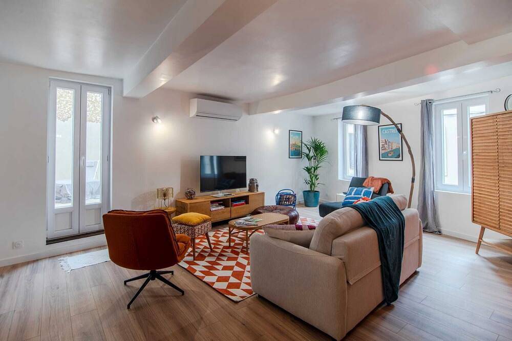 Appartement entier, Le Baron - hyper centre - clim/garage fermé/terrasse in Castres, Région de Castres