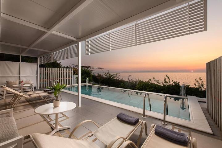 Bungalow für 4 Personen, mit Balkon und Terrasse sowie Garten und Kinderpool auf den Peloponnes - 2