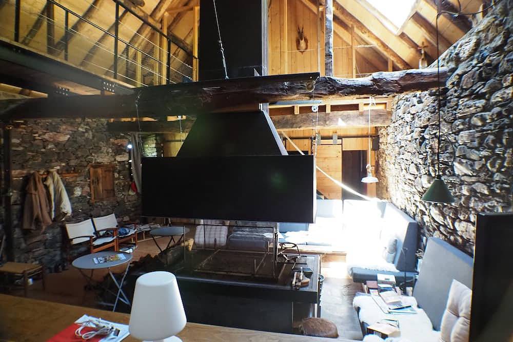 Sheepfold Panoramic View On The Valley Of Argeles And Mountains in Beaucens, Pyrenees National Park