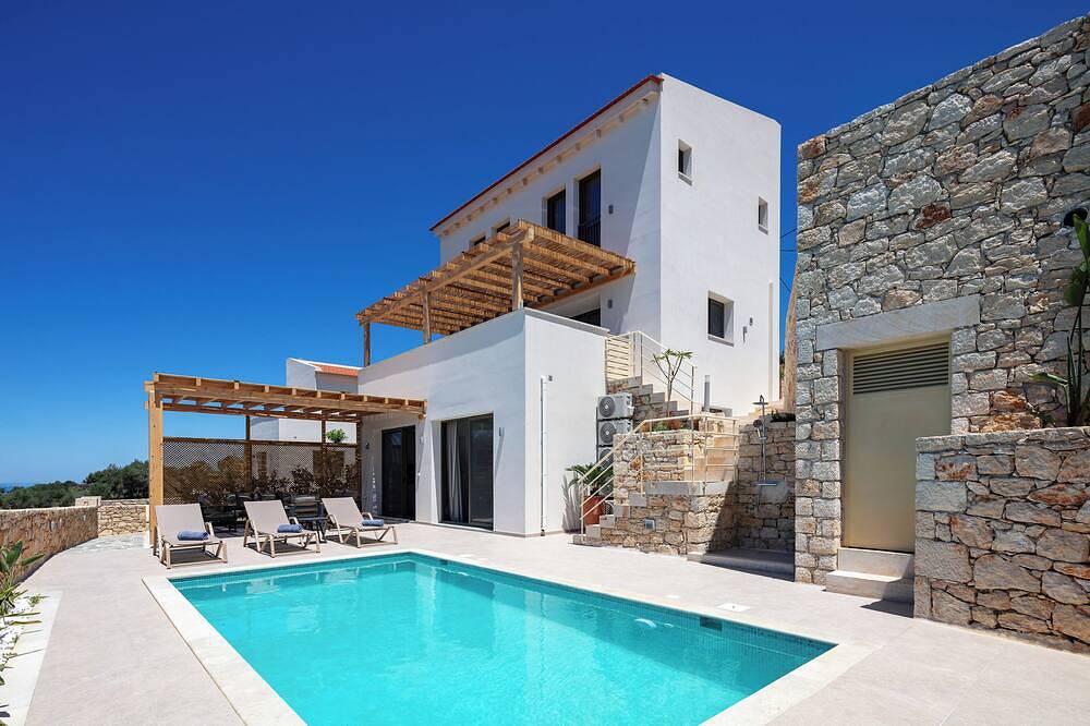 Villa Shine 5 bdrs w/private pool and playroom in Rethymno und Umgebung