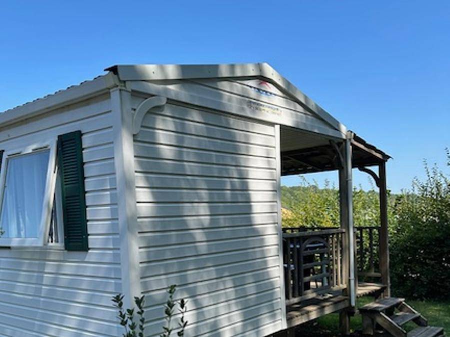 Camping La Croix du Bois Sacker - Mobilheim 4 personen - Loggia in Burtoncourt, Metz Region