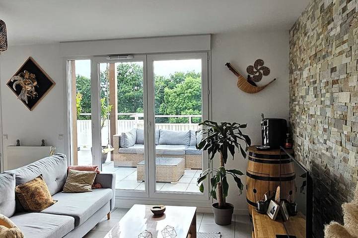 Appartement de vacances pour 2 personnes, avec terrasse à Bayonne