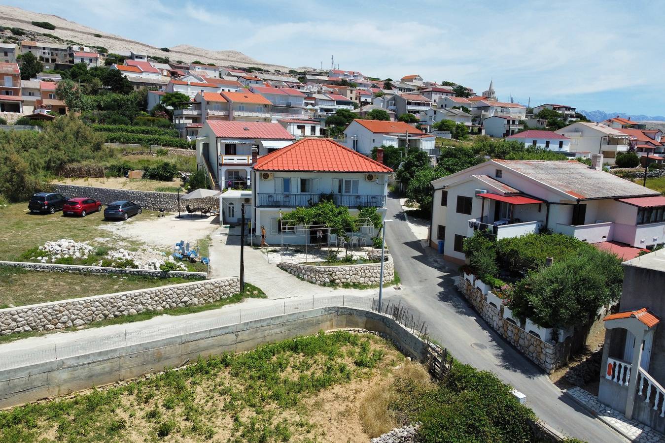 Three bedroom house with terrace and sea view Zubovići, Pag K-22859 in Zubovići, Pag