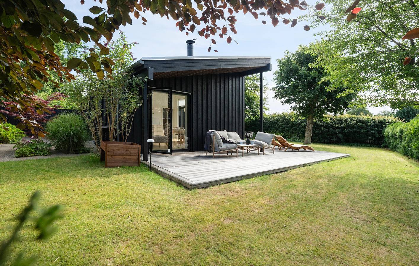 Ferienhaus für 6 Personen mit Terrasse in Høll, Børkop