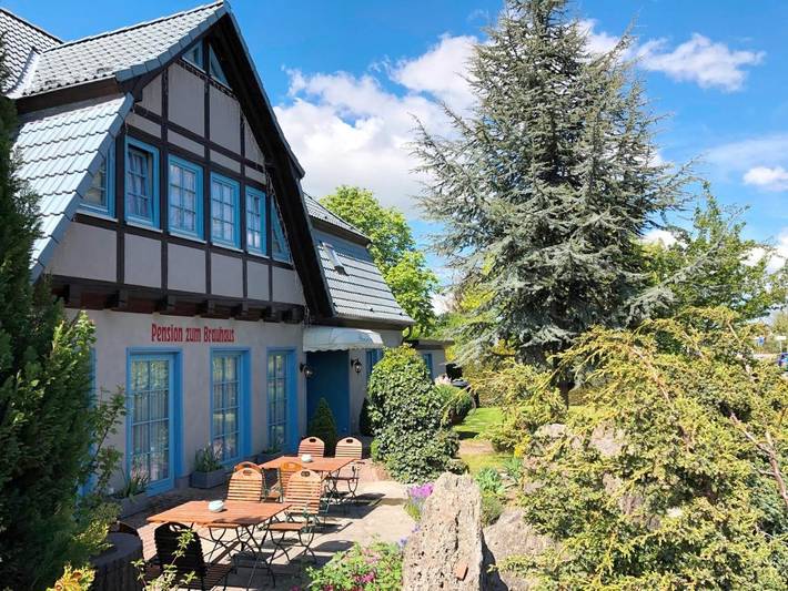 BnB für 2 Personen, mit Terrasse und Garten in Stralsund