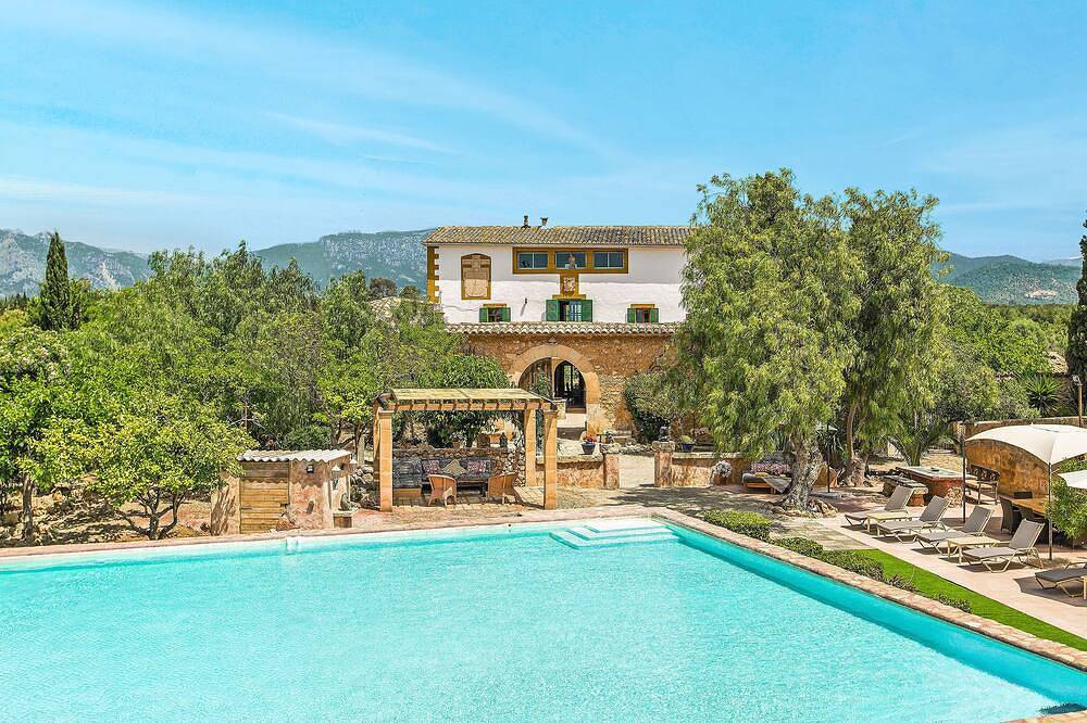 Fantastische private Finca. 6 Schlafzimmer. voll Aricon und Wlan. 15 Minuten von Palma entfernt in Bunyola, Mallorca Westen