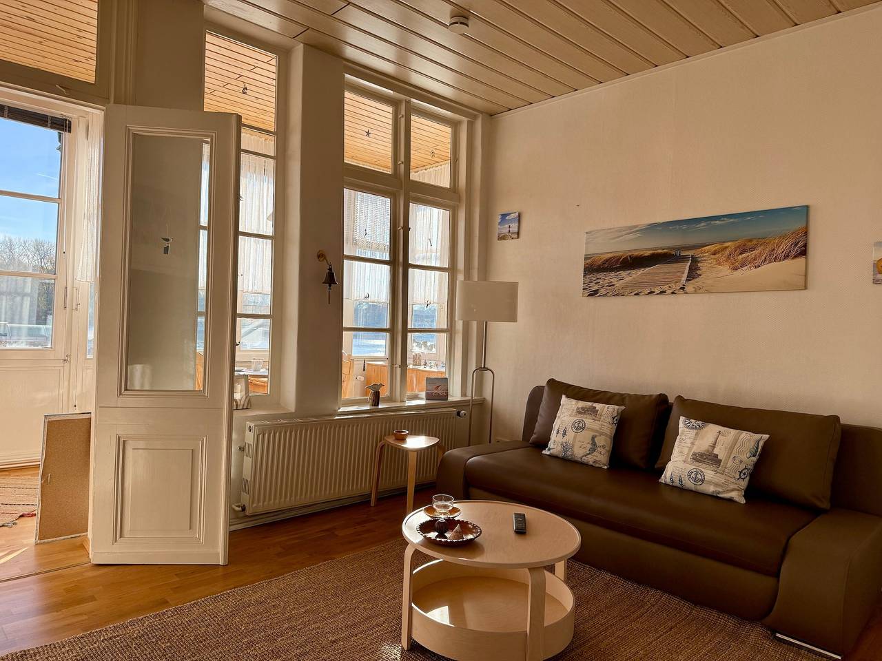Ganze Wohnung, Apartment Traveperle 1 mit verglaster großer Veranda und Wlan in Travemünde, Lübeck