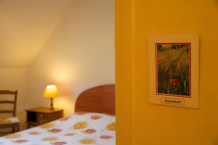 Coquelicot Guest Room with Shared Terrace, Wi-Fi, and Air Conditioning in Maraye-en-Othe, Aube