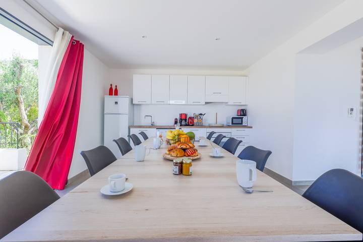 Location de vacances pour 10 personnes, avec jardin ainsi que terrasse et piscine à Belgodère - 4