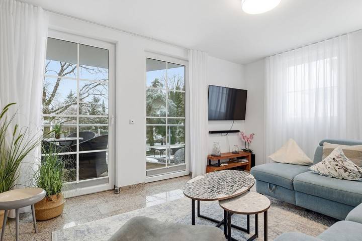 Ferienwohnung für 3 Personen, mit Balkon und Garten sowie Sauna und Ausblick in Drei Kaiserbäder, Heringsdorf