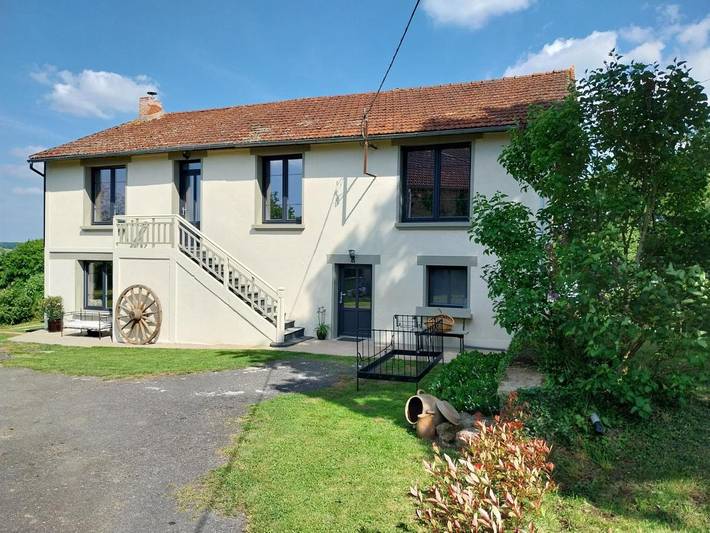 Maison de vacances pour 8 personnes, avec jardin ainsi que piscine et vue