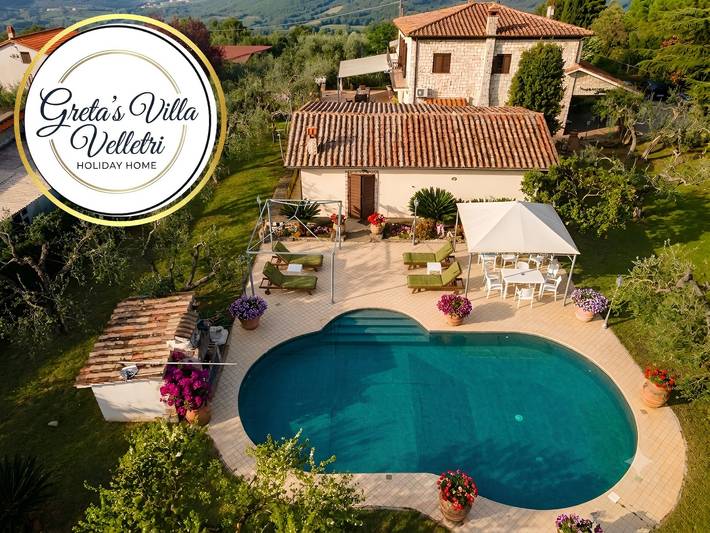 Velletri, elegante Villa mit Pool (Greta's Villa) in Velletri, Rom Provinz