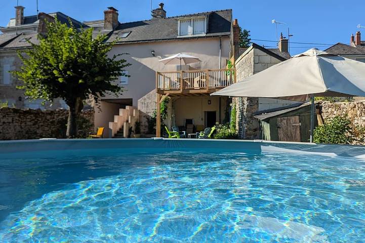 Maison de vacances pour 4 personnes, avec Balcon ainsi que Jacuzzi et Jardin