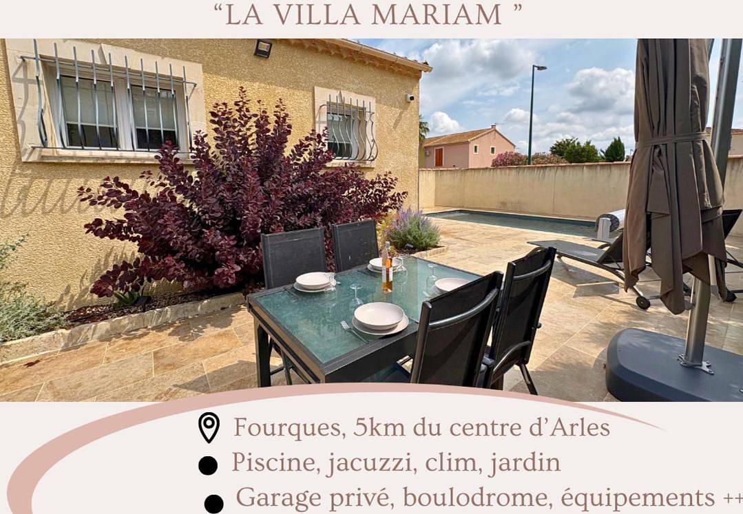 "La villa Mariam" Jacuzzi Piscine Jardin Pétanque in Fourques, Région de Nîmes