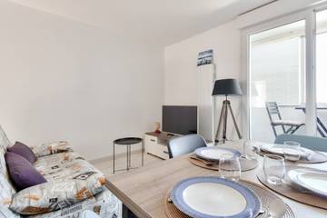 Gîte pour 4 personnes, avec balcon dans Plage des Becs